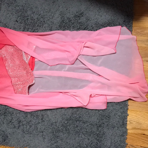 Hot Pink High-Low Dress - Picture 5 of 5